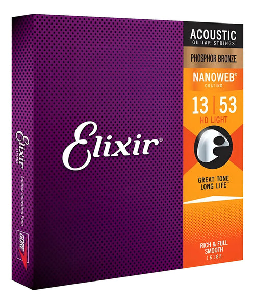 Encordoamento Elixir Violão Aço .013 Phosphor Bronze NANOWEB