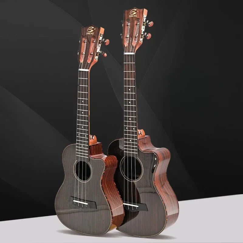 Solid Wood Advanced Ukulele Small Guitar Ukulele Stringed Musical Instruments Beginner's Learning Accompaniment Instruments