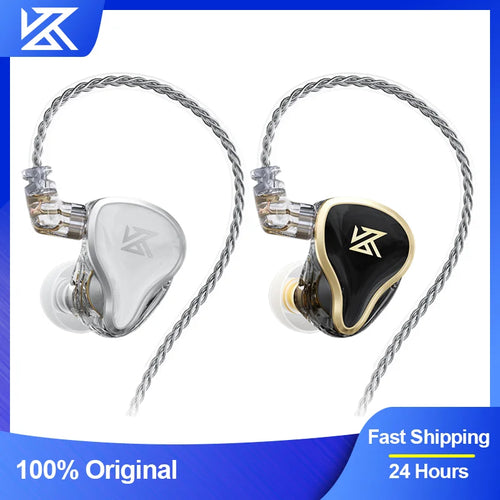 Fone Intra-auricular KZ ZAS — 16 Drivers Híbridos, Monitor HiFi