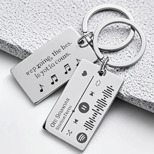 Chaveiro Aço Inox Código Spotify Personalizado
