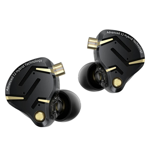 KZ ZS12 Pro 2 Fone 1DD+5BA Cabo Destacável