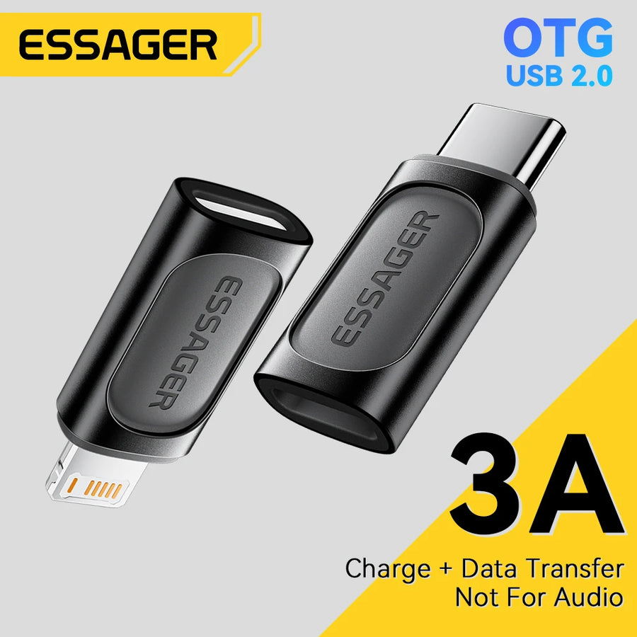 Essager Adaptador USB-C para Lightning PD 20W com OTG