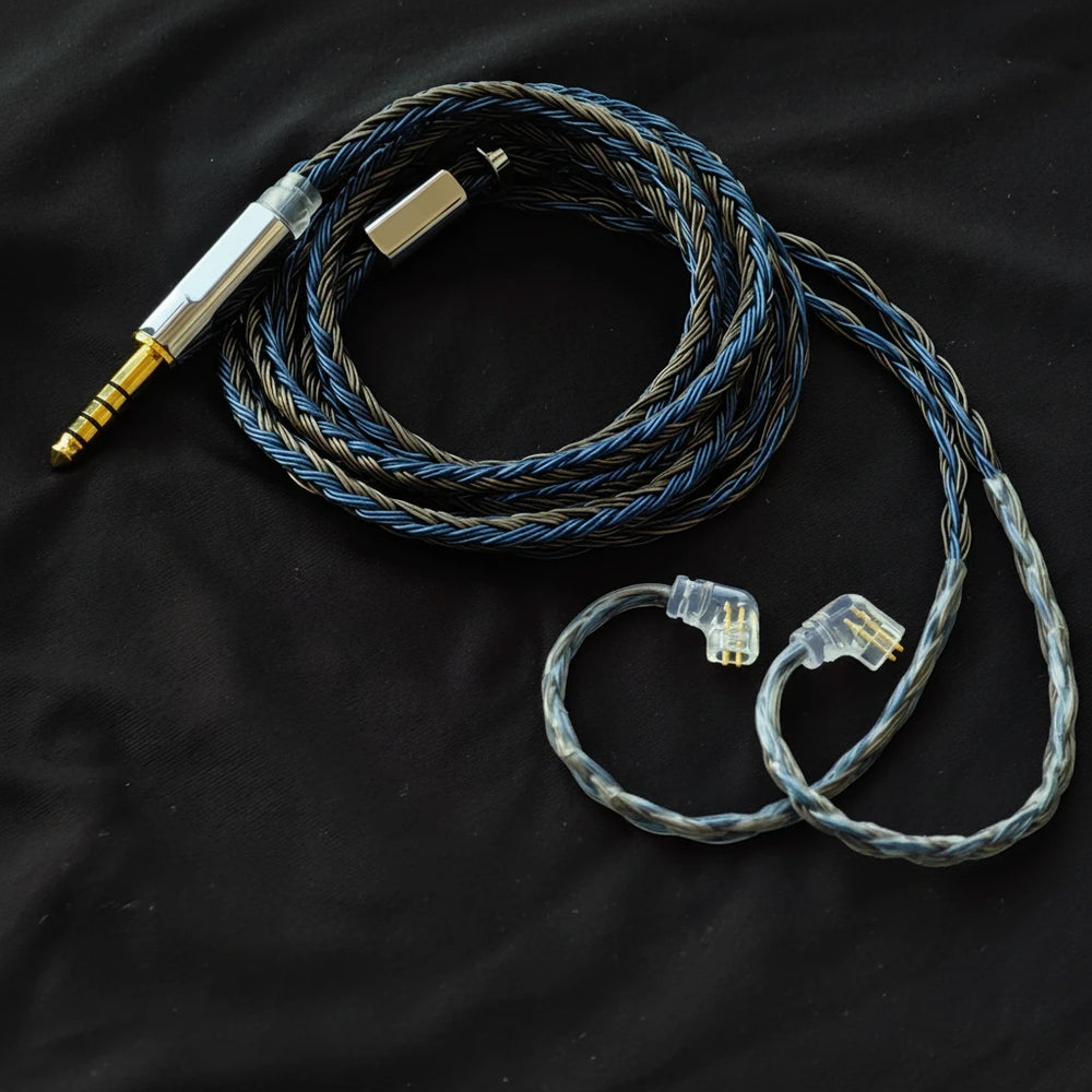 KZ Cabo OCC 24 Núcleos Prateado com Mic