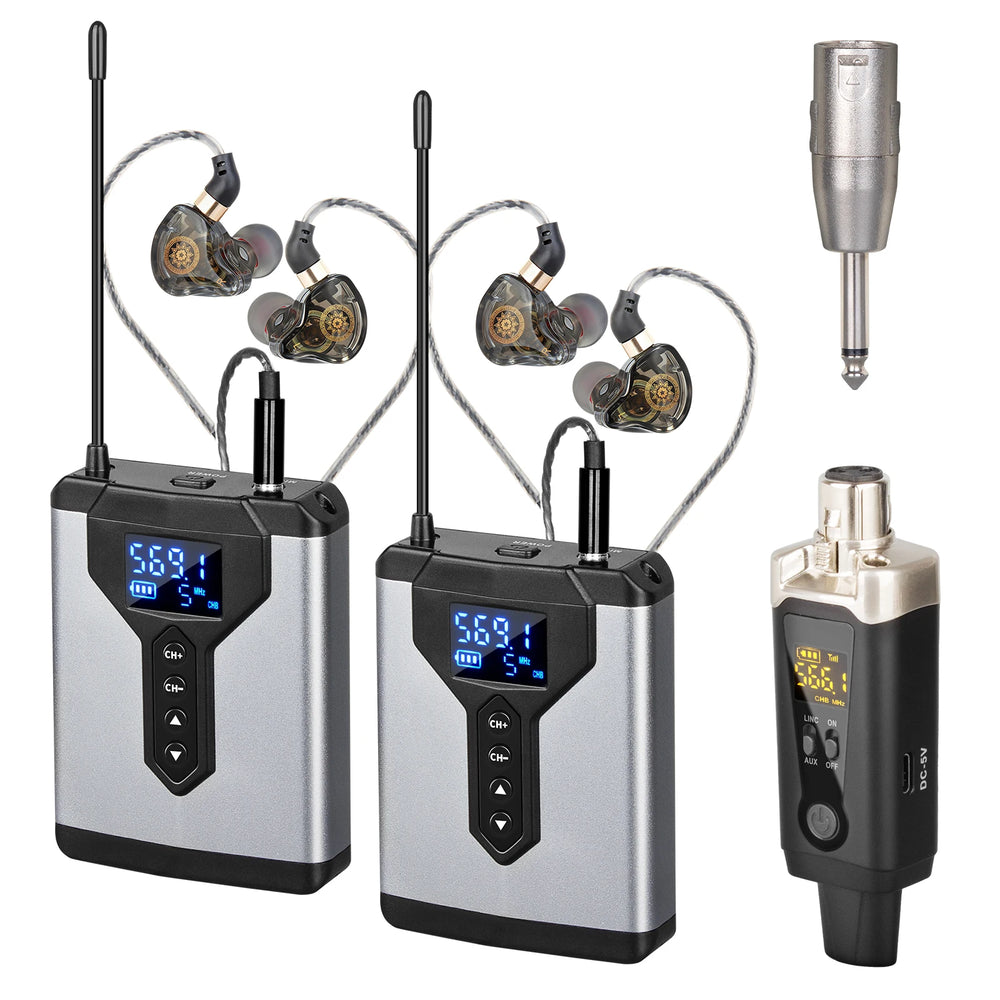 Sistema In-Ear UHF sem Fio DT1/2/4