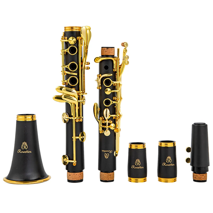 Rowtter Clarinete Bb Dourado 17 Chaves