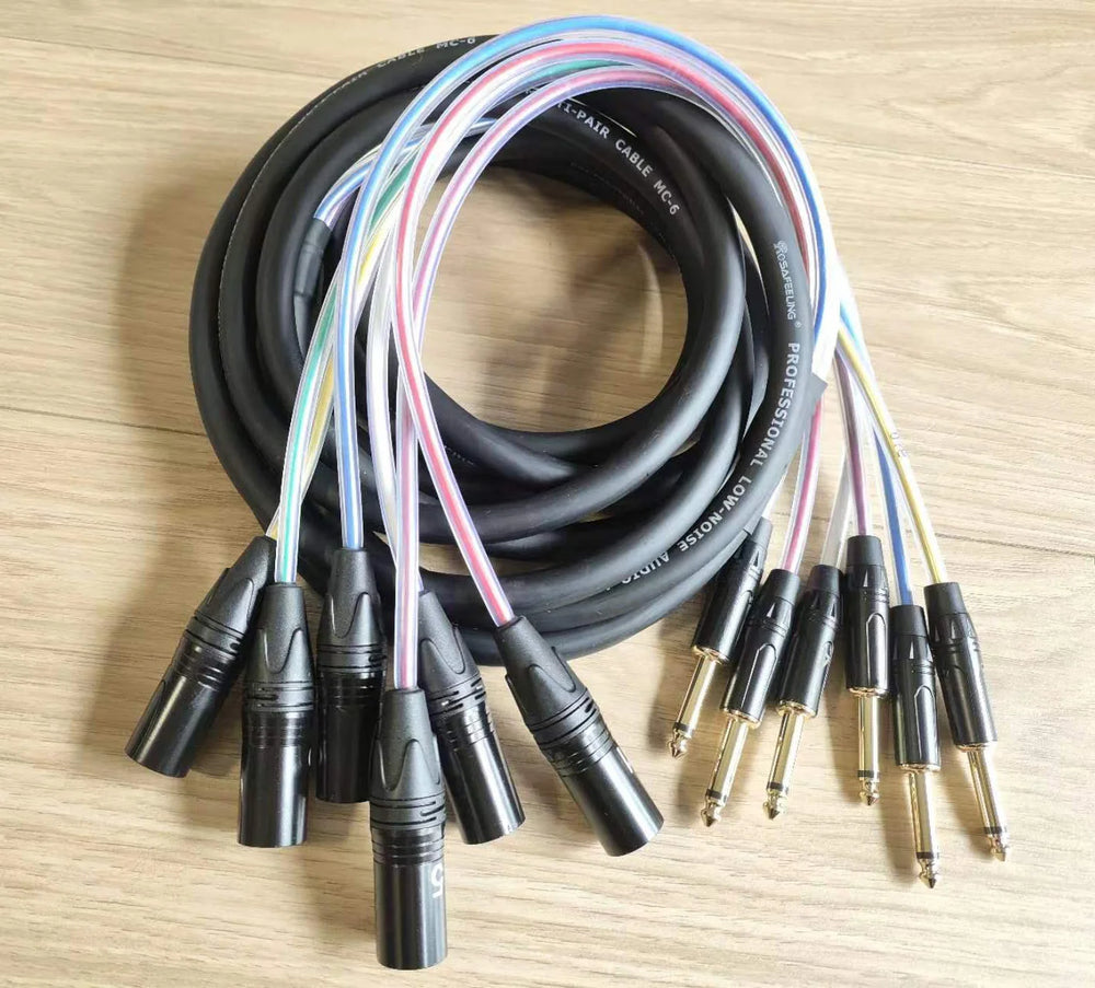 Cabo Snake XLR 3 Pinos para 6.5mm Multicanal