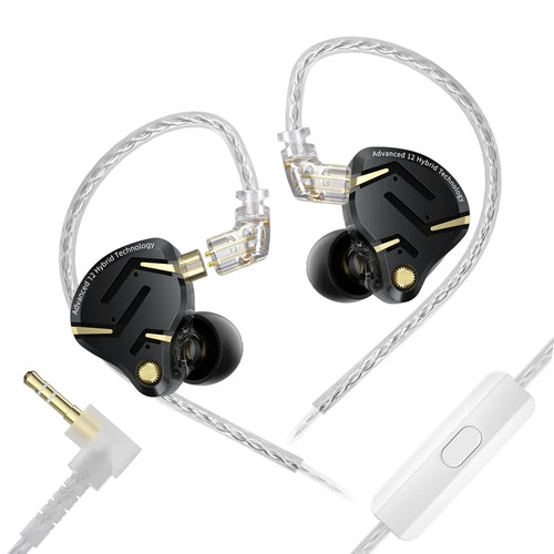 KZ ZS12 Pro 2 Fone Flagship 1DD+5BA Cabo Destacável