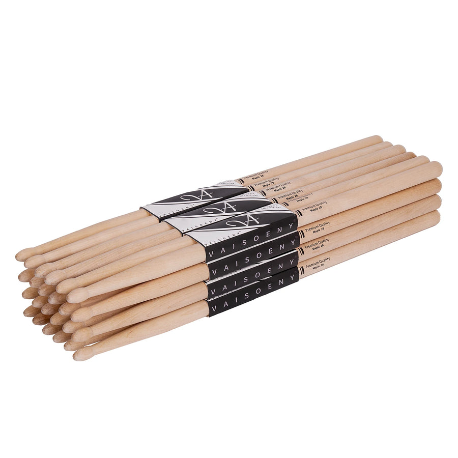 Kit 12 Pares Baquetas 2B/5B Maple
