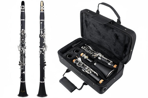 SLADE Clarinete Bb 17 Chaves Bakelite com Estojo
