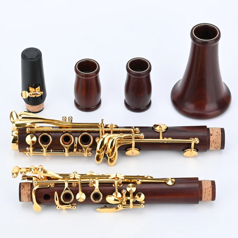 ANMUTIG Clarinete Bb Madeira Rosewood 17 Chaves