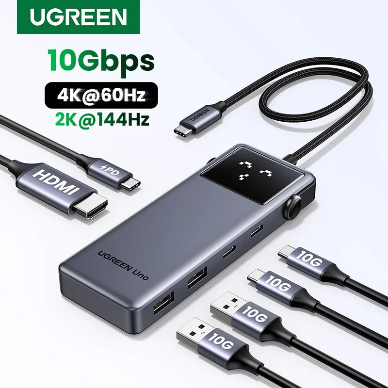 UGREEN Uno Hub USB-C 6em1 4K60Hz PD100W