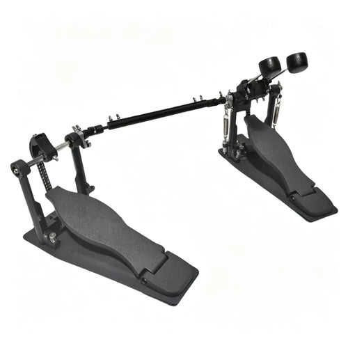 Pedal Duplo para Bateria Metal Cromado