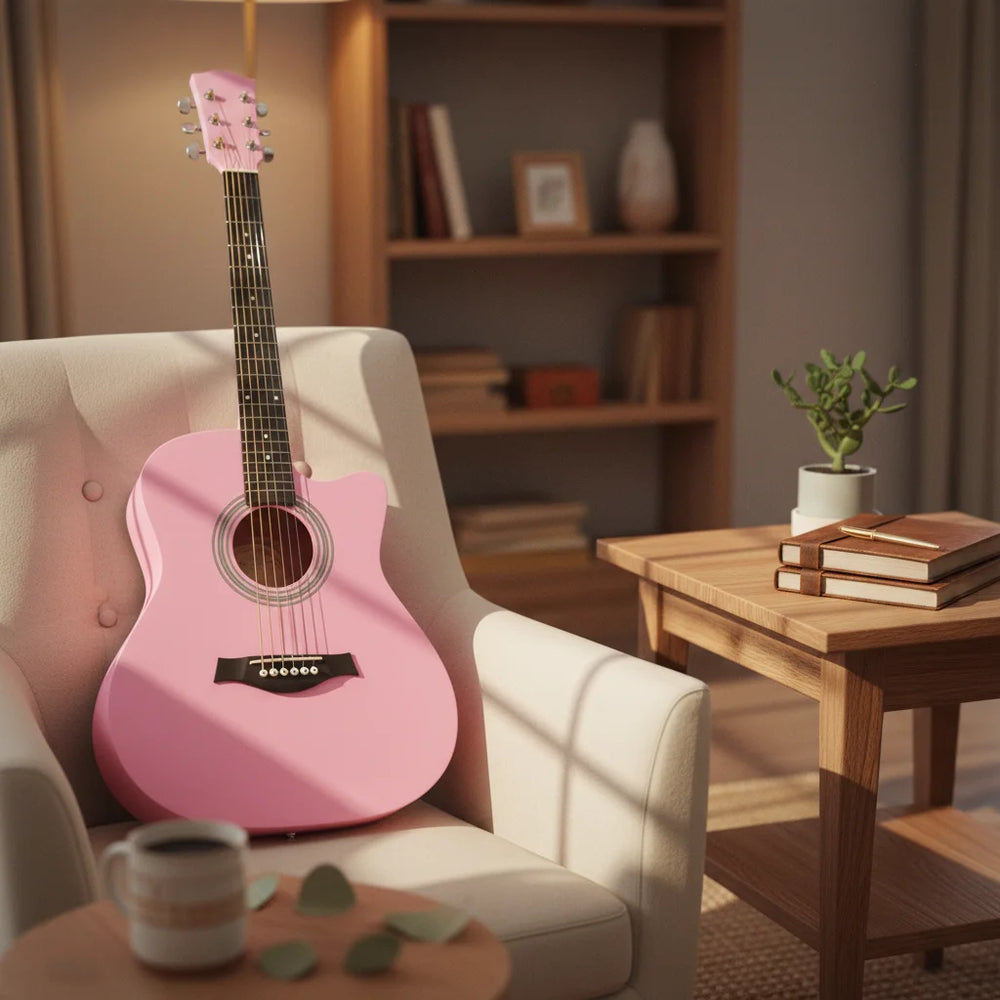 Violão Acústico Cutaway com Acessórios