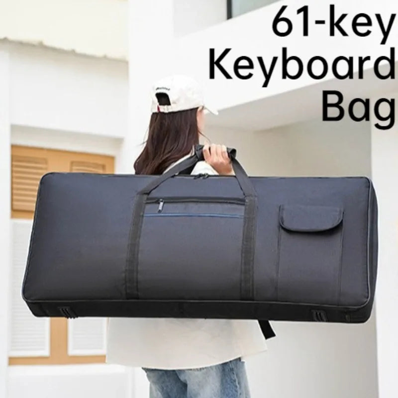 61-key Oxford Cloth Keyboard Bag Thickened Waterproof Shoulders Portable Electronic Keyboard Bag Musical Instrument Accessories