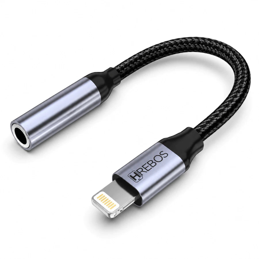 Adaptador Lightning para Fone P3 3.5mm Hrebos AD-261 — Áudio e Microfone