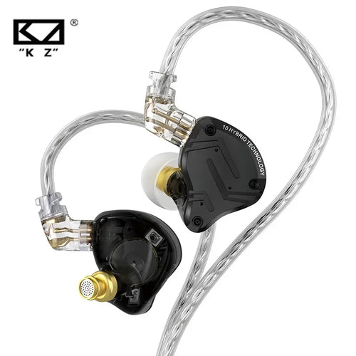 KZ ZS10 Pro X Fone 4BA+1DD Metal HIFI Bass