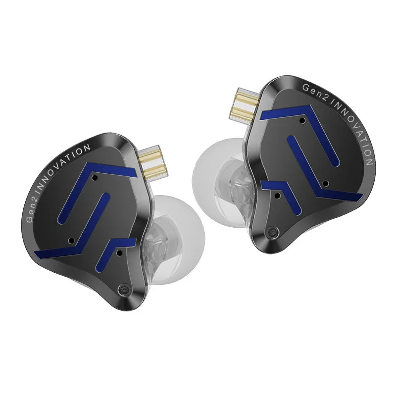 Fone Intra-auricular KZ ZSN Pro 2 — Driver Híbrido 1BA+1DD, Monitor HiFi