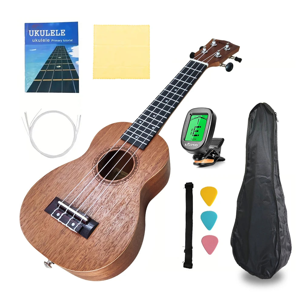 Ukulele Soprano 21 Polegadas Dozzly — Kit com Bag, Afinador e Cordas