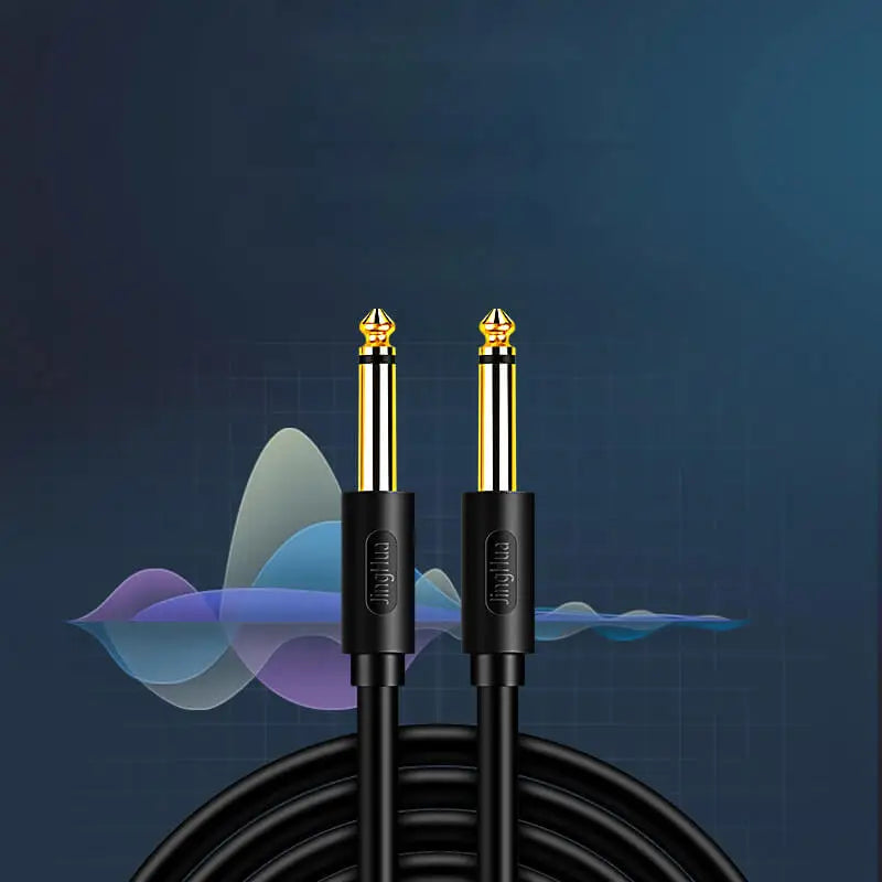 Cabo de Áudio Jack 6.5mm para Microfone/Instrumento