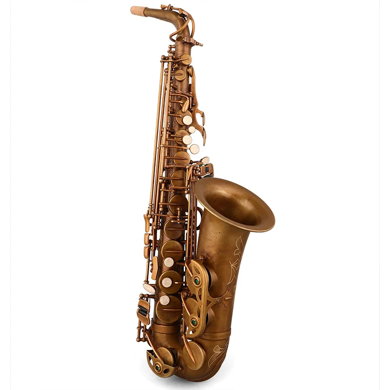 ALEX Saxofone Alto Latão Cobre Alta Qualidade