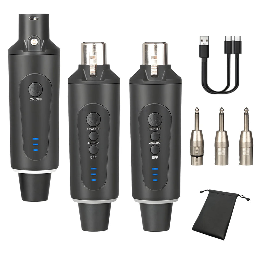 Adaptador Wireless XLR 2.4GHz para Microfone