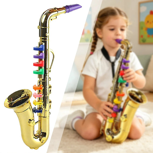 Saxofone Infantil 8 Teclas — Brinquedo Musical Educativo