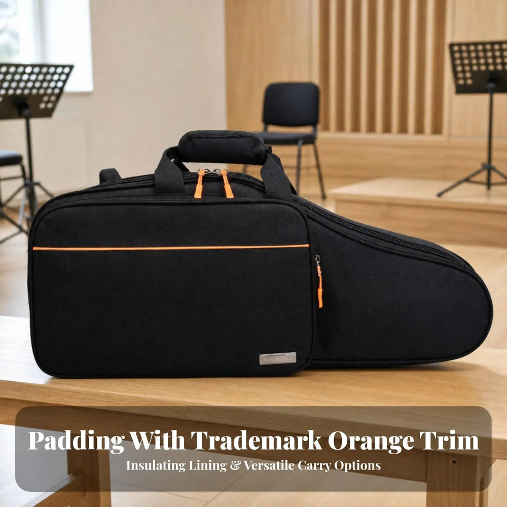 Bag Acolchoada para Sax Alto, Soprano e Tenor com Alças de Mochila