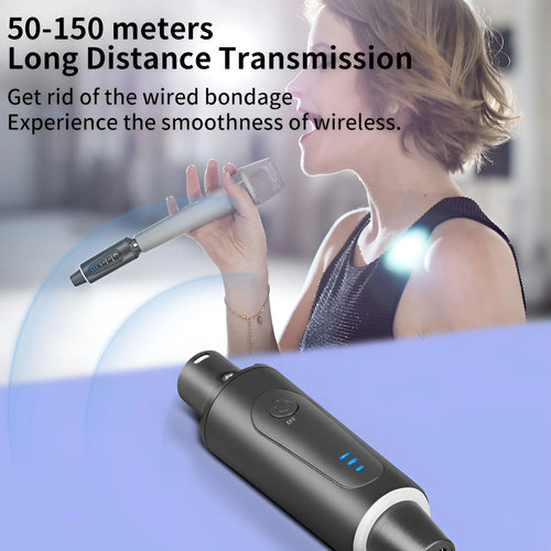 Adaptador Wireless XLR 2.4GHz para Microfone