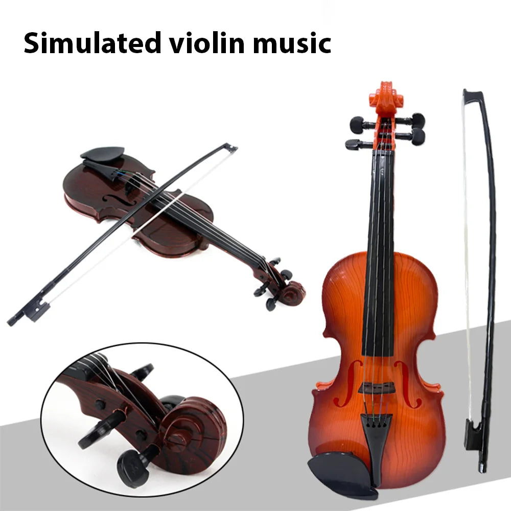 Violino de Brinquedo com Arco — Adereço Musical Infantil