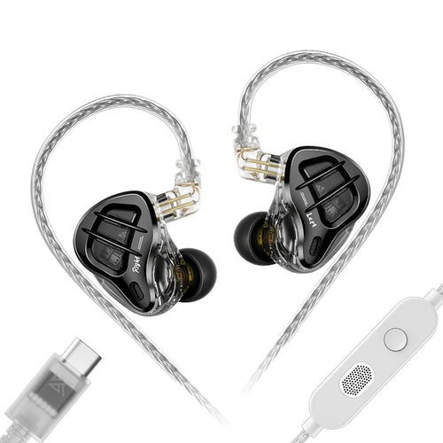 KZ ZAR Fone Híbrido 1DD+7BA HIFI 2Pin