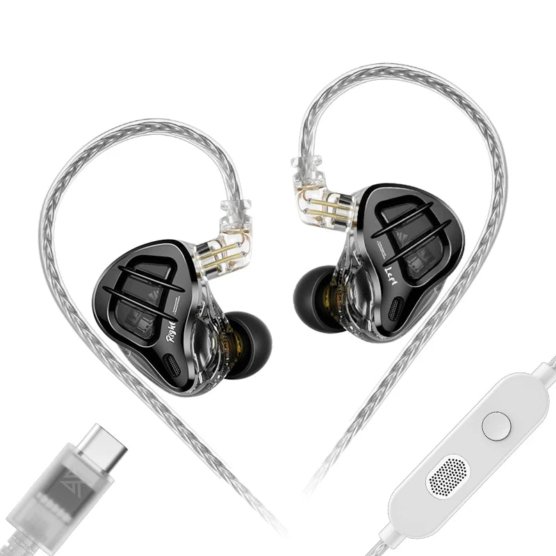 KZ ZAR Fone Híbrido 1DD+7BA HIFI 2Pin