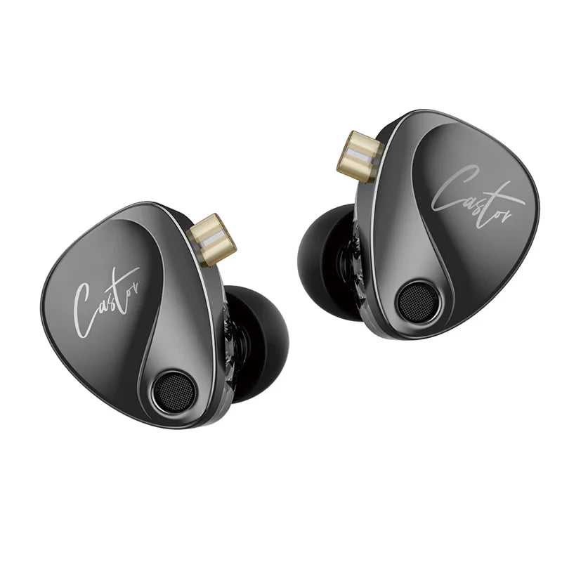 KZ Castor Fone HIFI 2DD Cancelamento de Ruído