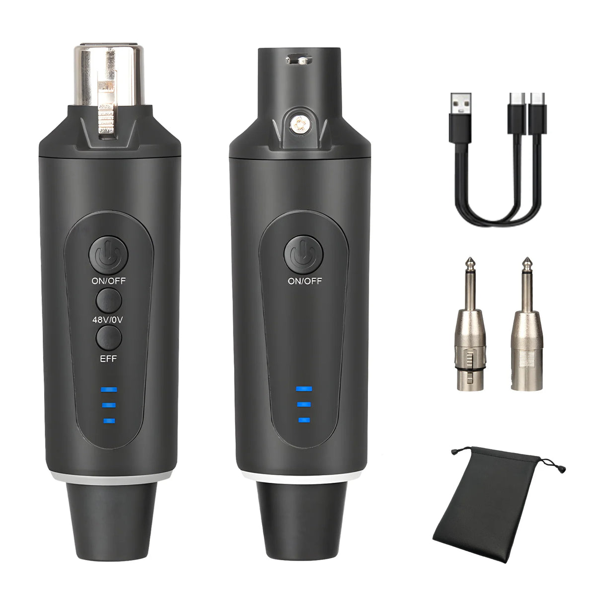 Adaptador Wireless XLR 2.4GHz para Microfone