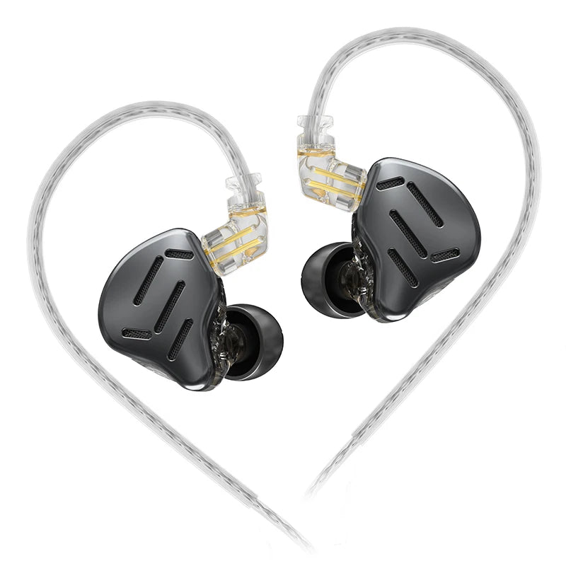 KZ ZAX Fone Híbrido 7BA+1DD Metal HIFI