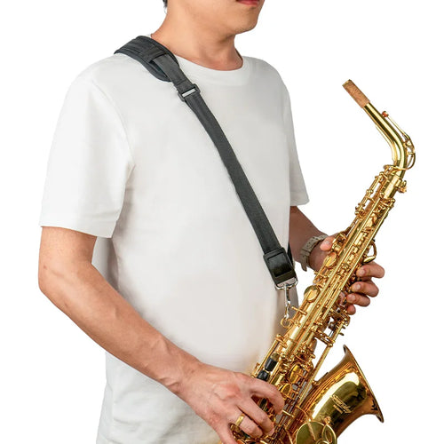Talabarte para Saxofone Alto e Tenor — Correia Acolchoada Ajustável