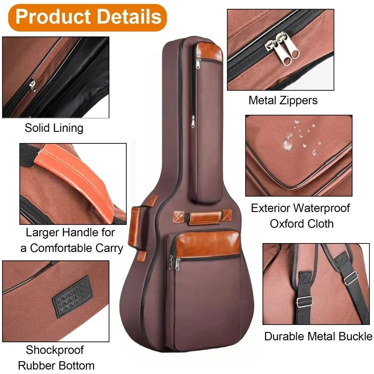 Bag para Violão 41" Dupla Alça Algodão