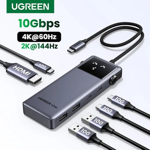 UGREEN Uno Hub USB-C 6em1 4K60Hz PD100W
