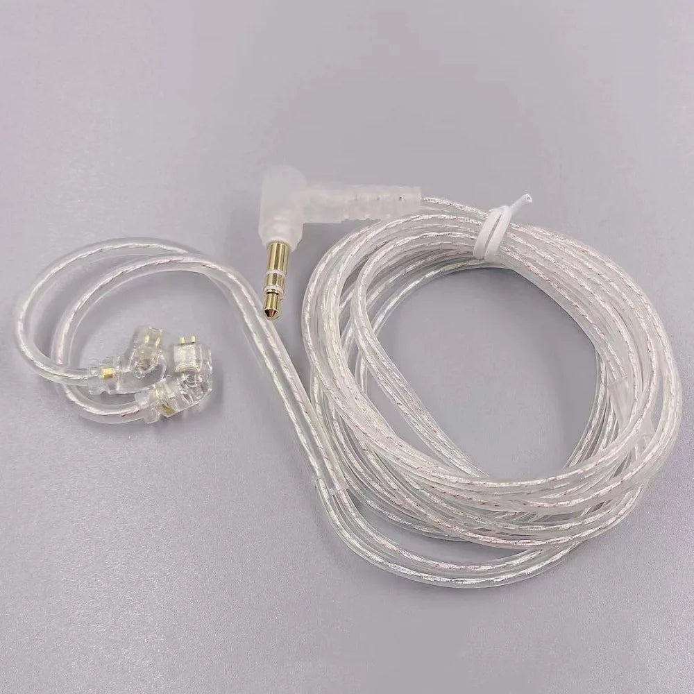 KZ Cabo Prateado com Microfone 3.5mm 2Pin