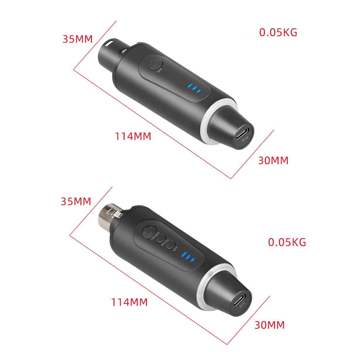 Adaptador Wireless XLR 2.4GHz para Microfone