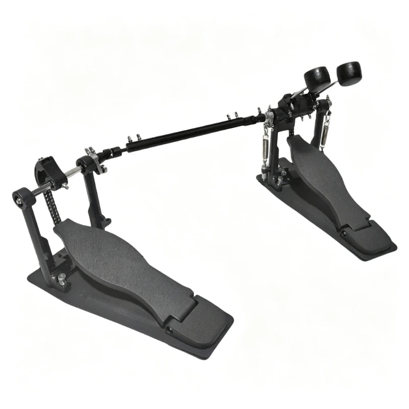Pedal Duplo para Bateria Metal Cromado