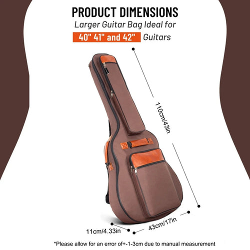 Bag para Violão 41" Dupla Alça Algodão