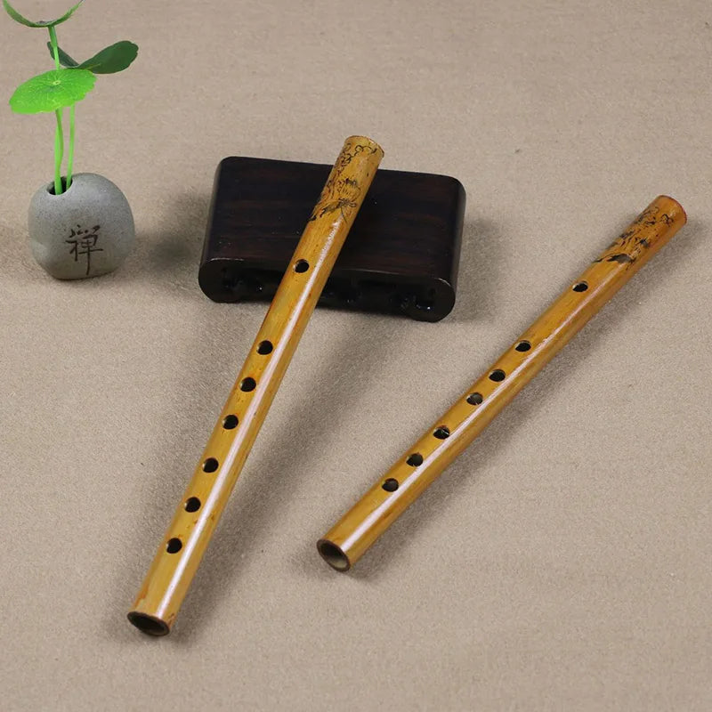 Flauta Doce de Bambu 24cm 6 Furos — Instrumento para Iniciantes