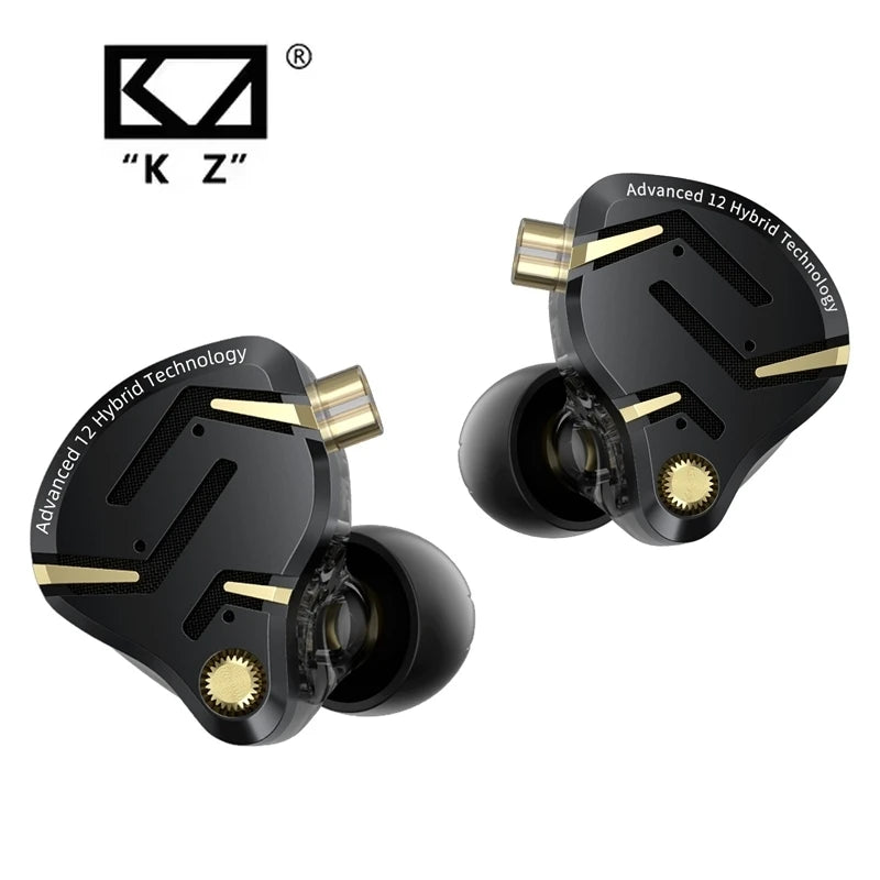 KZ ZS12 Pro 2 Fone IEM 1DD+5BA HIFI