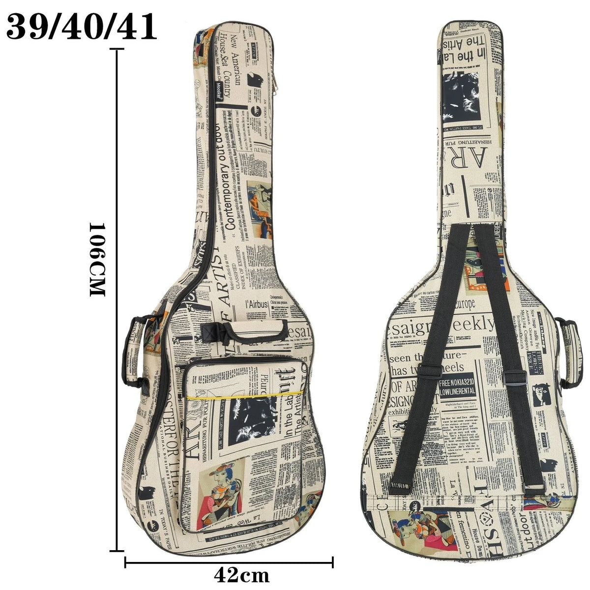 Bag Acolchoada 600D para Violão 40/41"