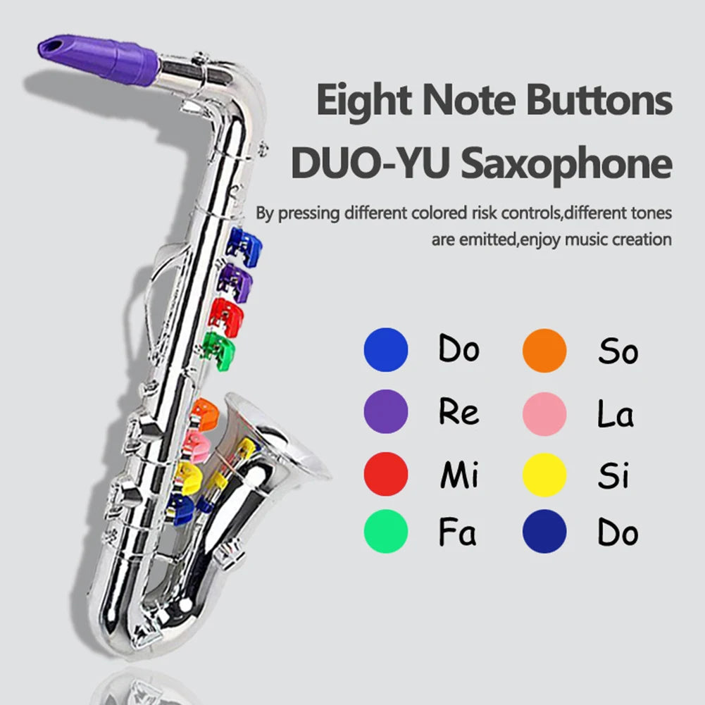Saxofone Infantil 8 Teclas — Brinquedo Musical Educativo