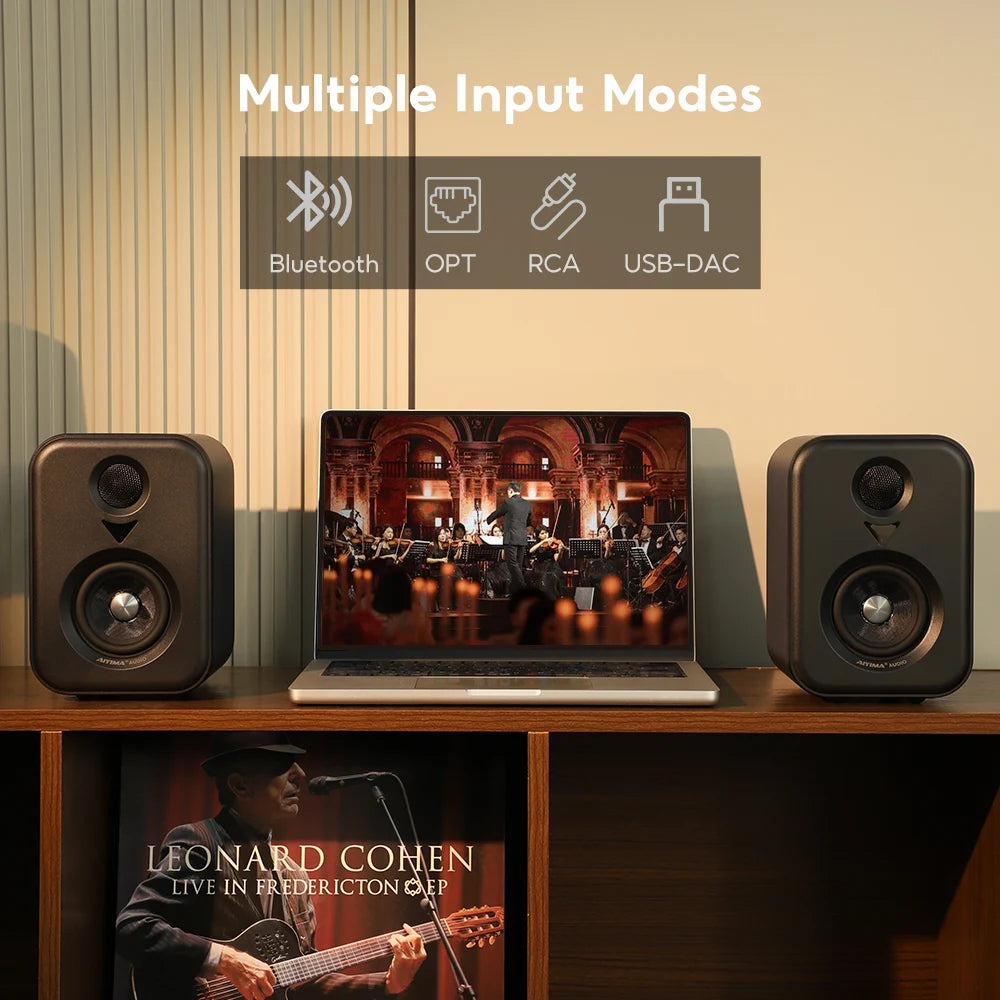 AIYIMA S400 Caixa Ativa Studio Monitor Bluetooth
