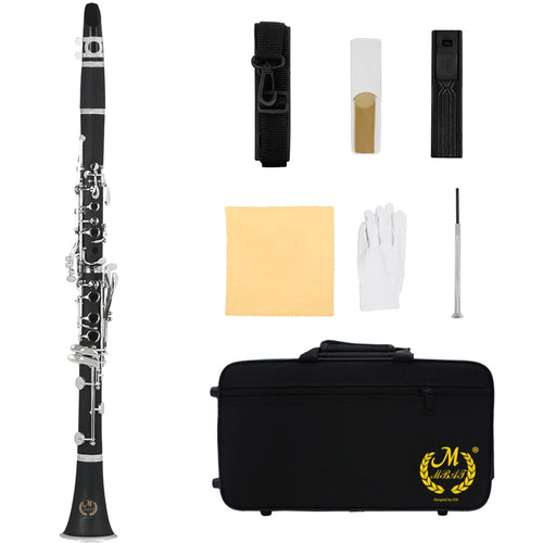 Clarinete Bb 17 Chaves Bakelite com Estojo