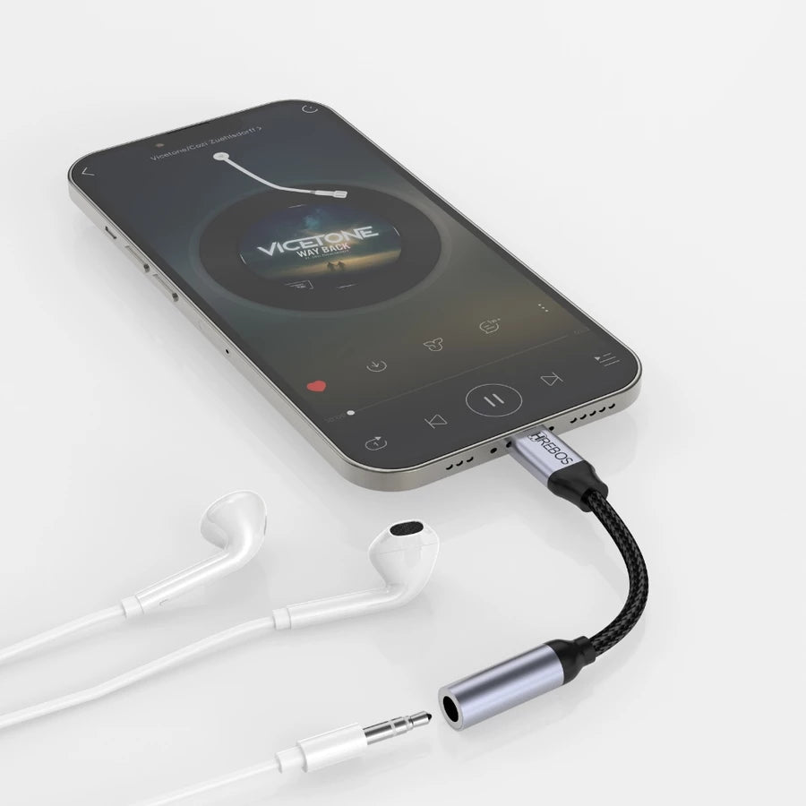 Adaptador Lightning para Fone P3 3.5mm Hrebos AD-261 — Áudio e Microfone